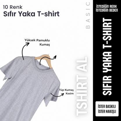 İşletmene Özel Promosyon Kısa Kol Tshirt  Baskı Dahil 10 Adet - Adet Fiyatı 230 TL