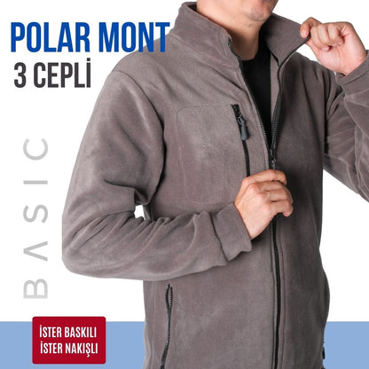 İşletmene Özel 6 Renk Premium Kalite Polar Mont 3 Cepli Baskı Dahil 10 Adet- Adet Fiyatı 600 TL