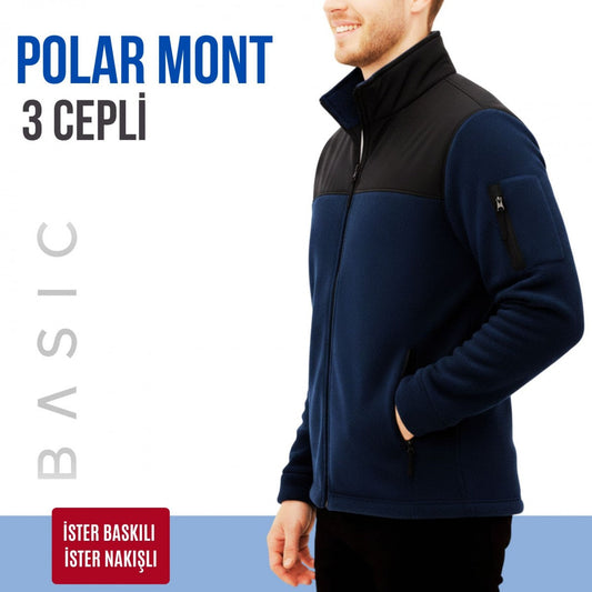 İşletmene Özel 6 Renk Premium Kalite Softshelli Polar Mont 3 Cepli Baskı Dahil - Numune 1 Adet 750 TL