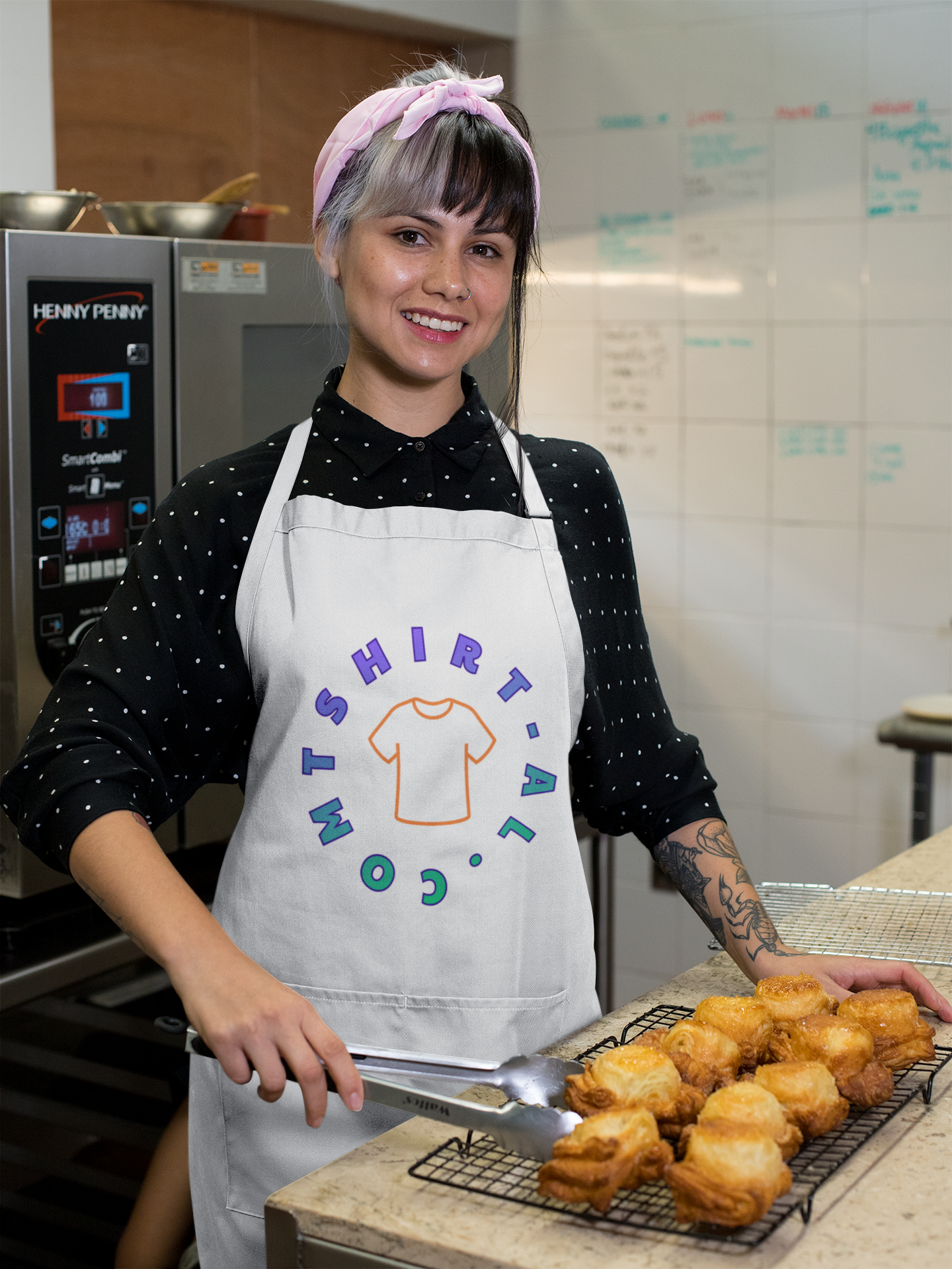 Tasarlanabilir Unisex Önlük Premium Kalite Baskı ve Kumaş