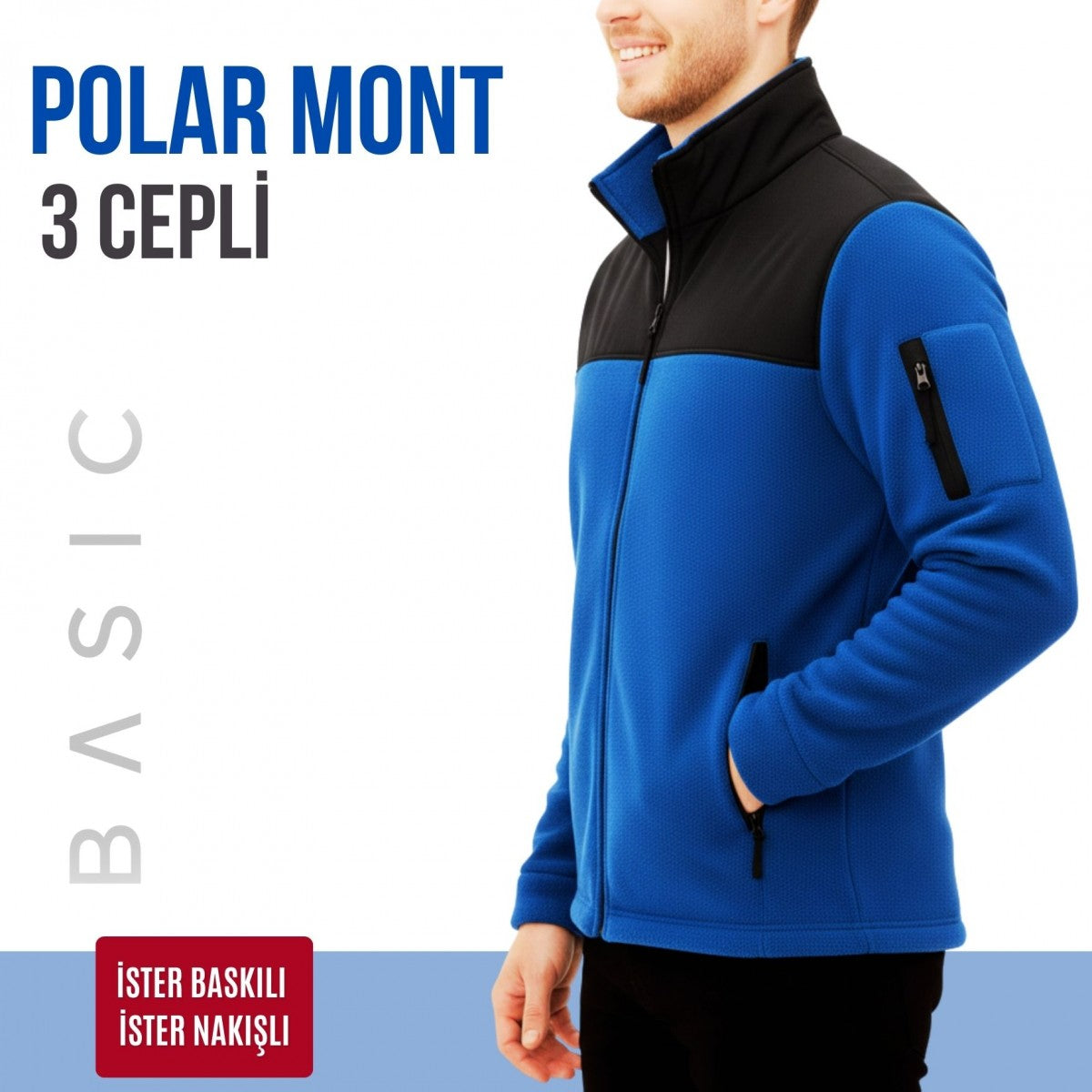 İşletmene Özel 6 Renk Premium Kalite Softshelli Polar Mont 3 Cepli Baskı Dahil 10 Adet - Adet Fiyatı 650 TL