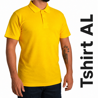 İşletmene Özel 14 Renk Basic Polo Yaka Kısa Kol Tshirt Baskı Dahil 25 Adet - Adet Fiyatı 275  TL