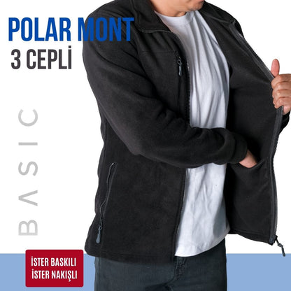 İşletmene Özel 6 Renk Premium Kalite Polar Mont 3 Cepli Baskı Dahil 10 Adet- Adet Fiyatı 600 TL