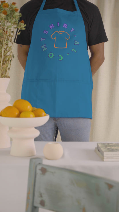 Tasarlanabilir Unisex Önlük Premium Kalite Baskı ve Kumaş